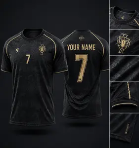 (Ver 2) Ronaldo 7 Fan Edition Custom Name Number Shirt, Portugal Personalized Supporter Tee, Game Day Sports Apparel, Country Pride Fan Wear, Unisex Gift for Men Women