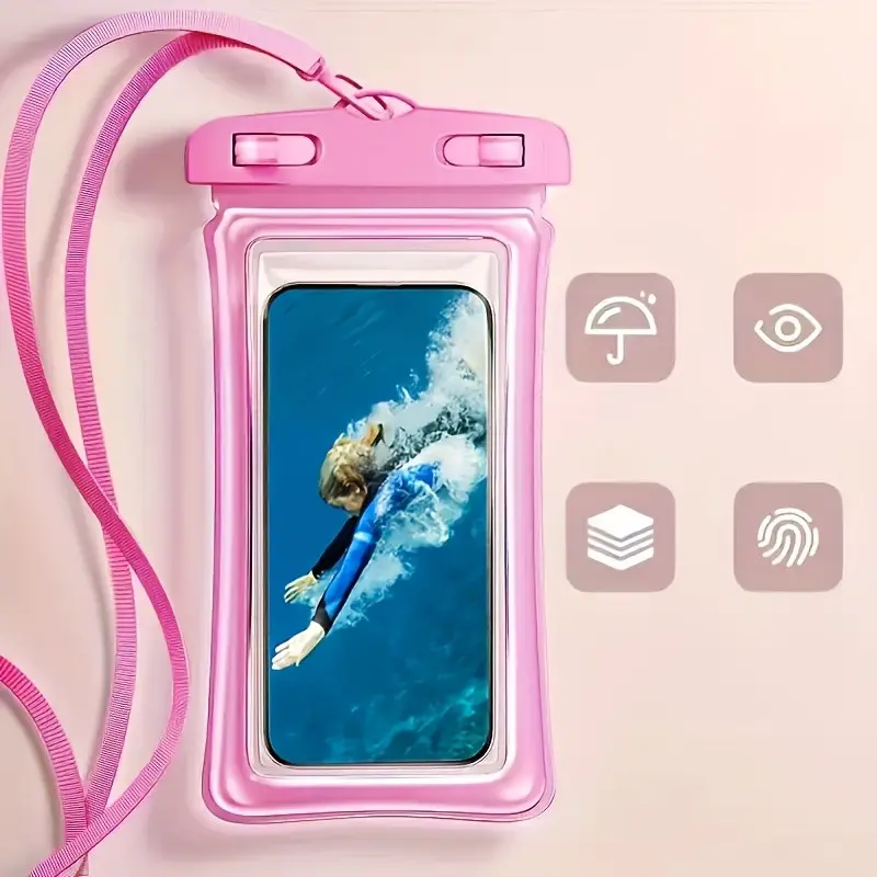 Lamicall Waterproof Protective Phone Case Protection, 1/2 Piece Set, Compatible with iPhone 17/16/15/14/13 Pro Max, Galaxy S24/s25 Ultra, Xiaomi Redmi, 4-7 Inch Phones, Accessories