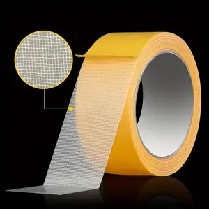 Double sided cloth tape, double-sided adhesive tape, ultra-thin double-sided tape, strong adhesive installation tape suitable for fixing carpets, pasting photos, walls