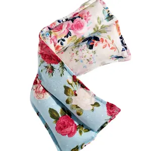 Therapeutic heating-cooling rice bag, eye bag, heat pad, cold pack, rice bag, pain relief, migraine relief, roses, flowers