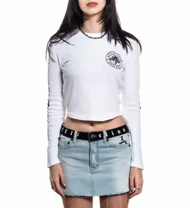 Affliction Women's Thermal Long Sleeve Shirt Simulation