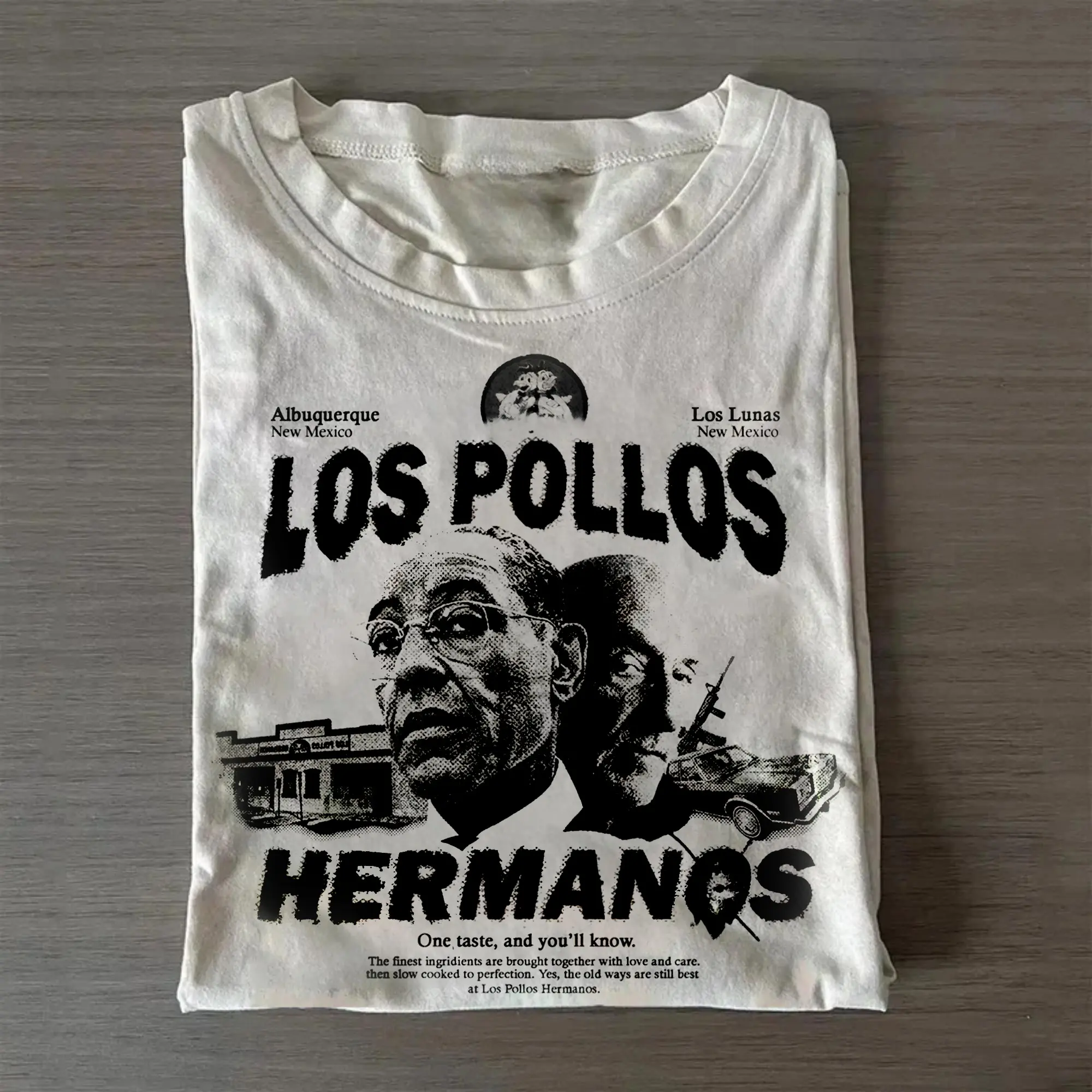 Gildan Men's Breaking Bad Los Pollos Hermanos Graphic T-Shirt, Casual Short-Sleeve Crew Neck All-Seasons Tops, Tshirt, Round Neck
