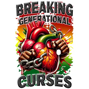 4-Pack, 6-Pack, 8-Pack 0r 10-Piece DTF Heat Transfer Gang Sheet Breaking Generational Curses Black History Juneteenth Ready to Press for DIY T-Shirt Business