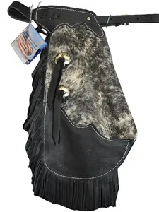 R Bar K/Custom Made Leather Chinks /Size 5/6 Leather Kids Chinks/Hair On Cowhide Kids Chinks