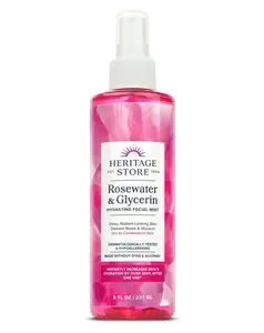 Heritage Store Rosewater & Glycerin Hydrating Mist - Skincare for Hydration & Skin Repair