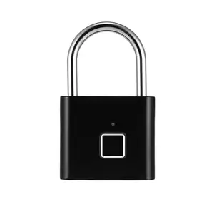 Ultra Light One Touch Fingerprint Padlock – AI Smart Lock with USB Charging, Cut-Resistant, Portable for Home & Travel