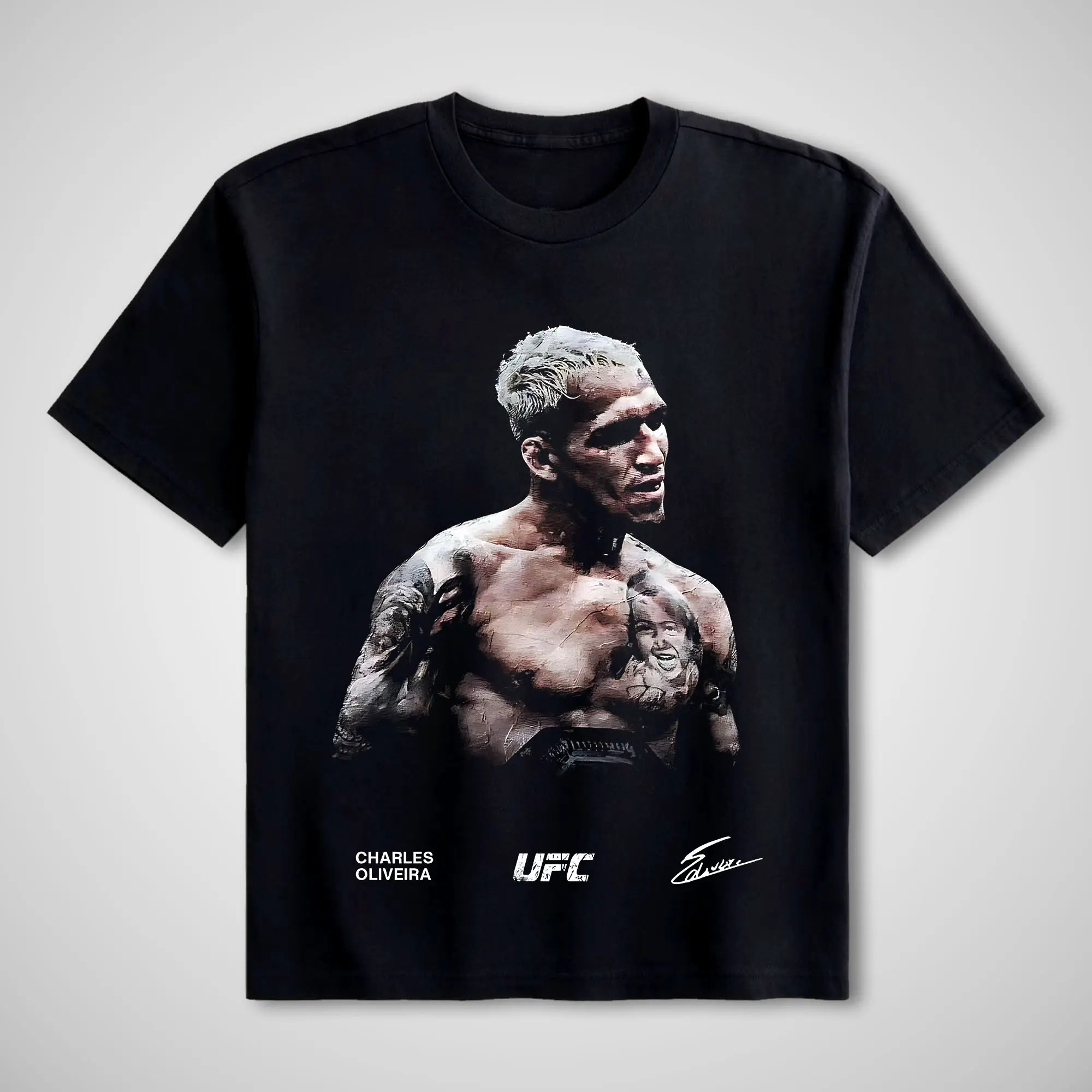 [100% cotton] UFC Men's Short-Sleeve Cotton Round Neck Unisex T-Shirt - Menswear Apparel, MMA/Boxing Workout Top, Gift for Him, Shortsleeve Breathable Sports Tee Black Clothes Tropical Tshirt Streetwear Streetwear Streetwear cute fall sweater