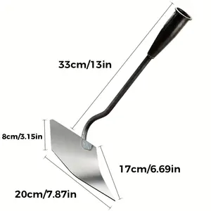 Vaseeka Heavy-Duty Manganese Steel Triangular Hoe for Loosening Digging and Fertilizing in Vegetable Gardens Metal Tool Durable Gardening Tools