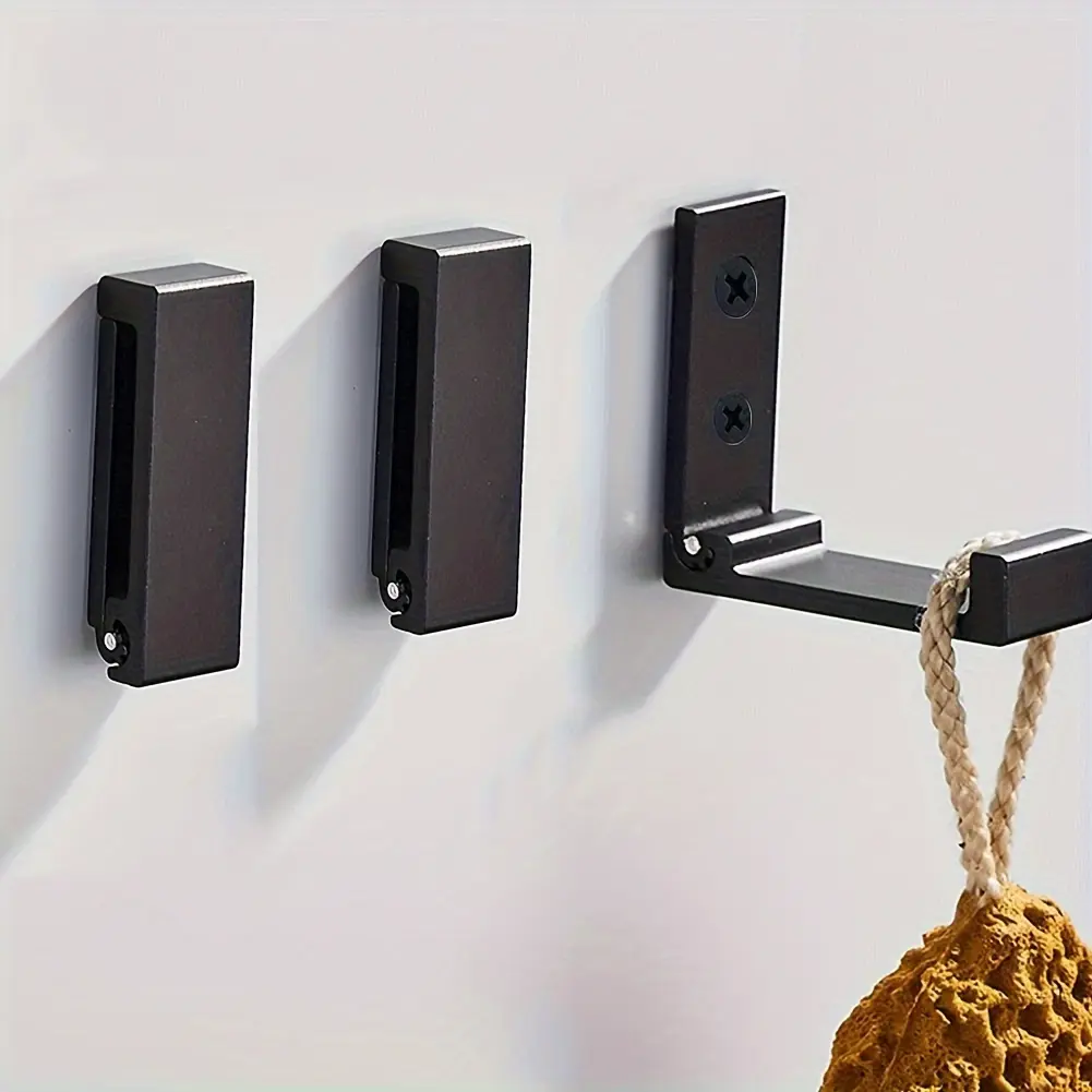 4pcs Rust-Proof Folding Coat Hooks Band screw - Wall Mounted, Ideal for Coats, Towels, Hats, Bags & Fitness Gear! Wall Mounted Hanger