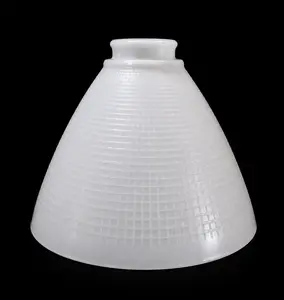 Opal IES Glass Diffuser Lamp Shade – 8" Spread, 2¼" Fitter, 5¾" Height