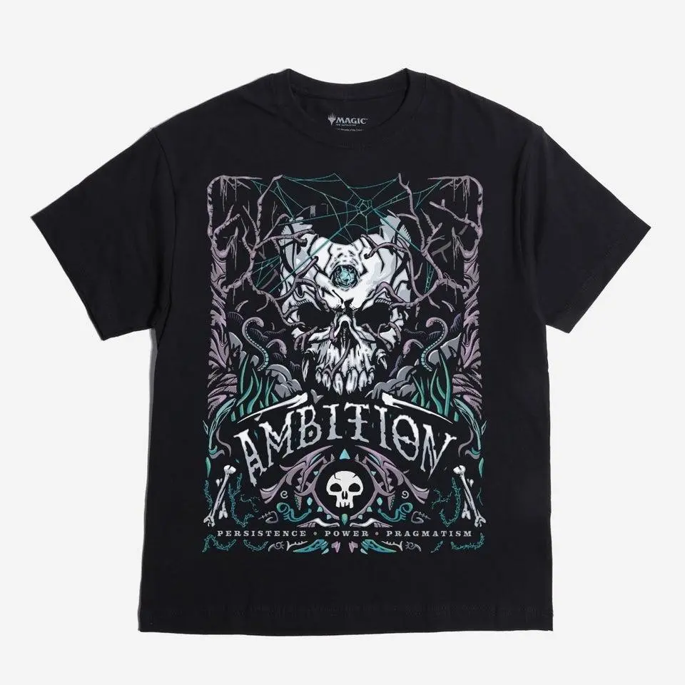 Black Mana Oversized Grail Tee Magic The Gathering Vintage Graphic T-Shirt, Fantasy Trading Card Game Tee, Retro TCG Fan Shirt, Unisex Gamer Gift
