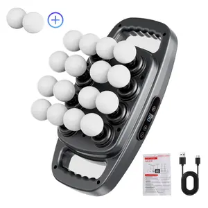 16-Head Fascia Gun, Professional Massage Tool for Muscle Relief, High-Quality USB Rechargeable Massagers, 30 Levels & 3 Modes，Ideal for Athletes & Fitness Enthusiasts，Includes 2 Replacement Balls and Charging Cable