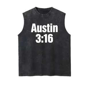 WWE Stone Cold Steve Austin  Vintage Tank 90s Graphic Sleeveless Tank Tops Men Vest Streetwear Outfits Men Vacation Outfits Sleeveless Shirt