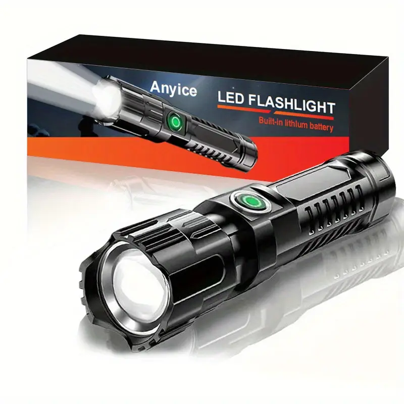 3000 lumen rechargeable flashlight Guardsman Light the way with the 3000 Lumen Rechargeable Flashlight 3000 Lumens Super Bright Tactical