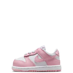 Toddler's Nike Dunk Low White/Med Soft Pink-White (FB9107 125) Toddler's Nike Dunk Low White/Med Soft Pink-White (FB9107 125)