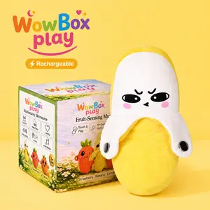 Banana Beat Plush Toy-USB Rechargeable Electric Motion Sensor Music Interactive Toy, Funny Gift for Kids Adults Couples Friends Valentine Easter Party Plushie smart
