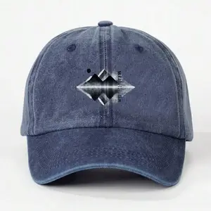 S&T Suitable For Men And Women Interesting Hat Gray Cap With Diamond Shape Print On Front Patterned Hat