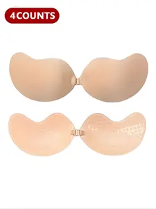 Women's Invisible Push Up Bra, Self Adhesive Silicone Nipple Cover, Women's Lingerie for Daily Wear