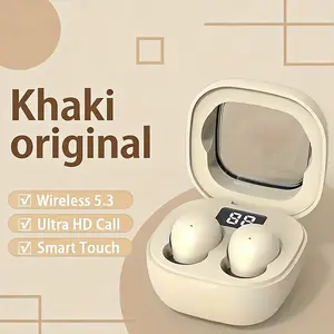 Mini Wireless 5.3 Bluetooth-compatible Headset, Small Earbuds for Sleep Work Sports, Invisible HD HiFi Bass Sound Quality, USB PD Charging, Mobile Compatible