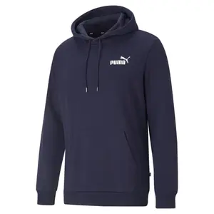 PUMA Mens Essentials Small Logo Hoodie Casual Outerwear Casual Drawstring - Blue