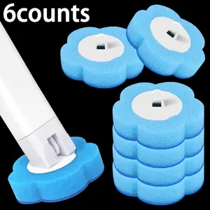 Disposable Toilet Brush Replacement Head, 48/24/6pcs Toilet Brush Heads, Toilet Cleaner Tablets, Deep-Cleaning Bathroom Cleaning Tool, Household, Toilet Bowl Cleaners, Home Cleaning Products