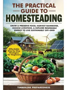 The Practical Guide to Homesteading: Affordable Step-by-Step Strategies for Beginners—Grow & Preserve Food, Harvest Rainwater, Choose Livestock, Explore Renewable Energy, & Live Sustainably Off-Grid Paperback