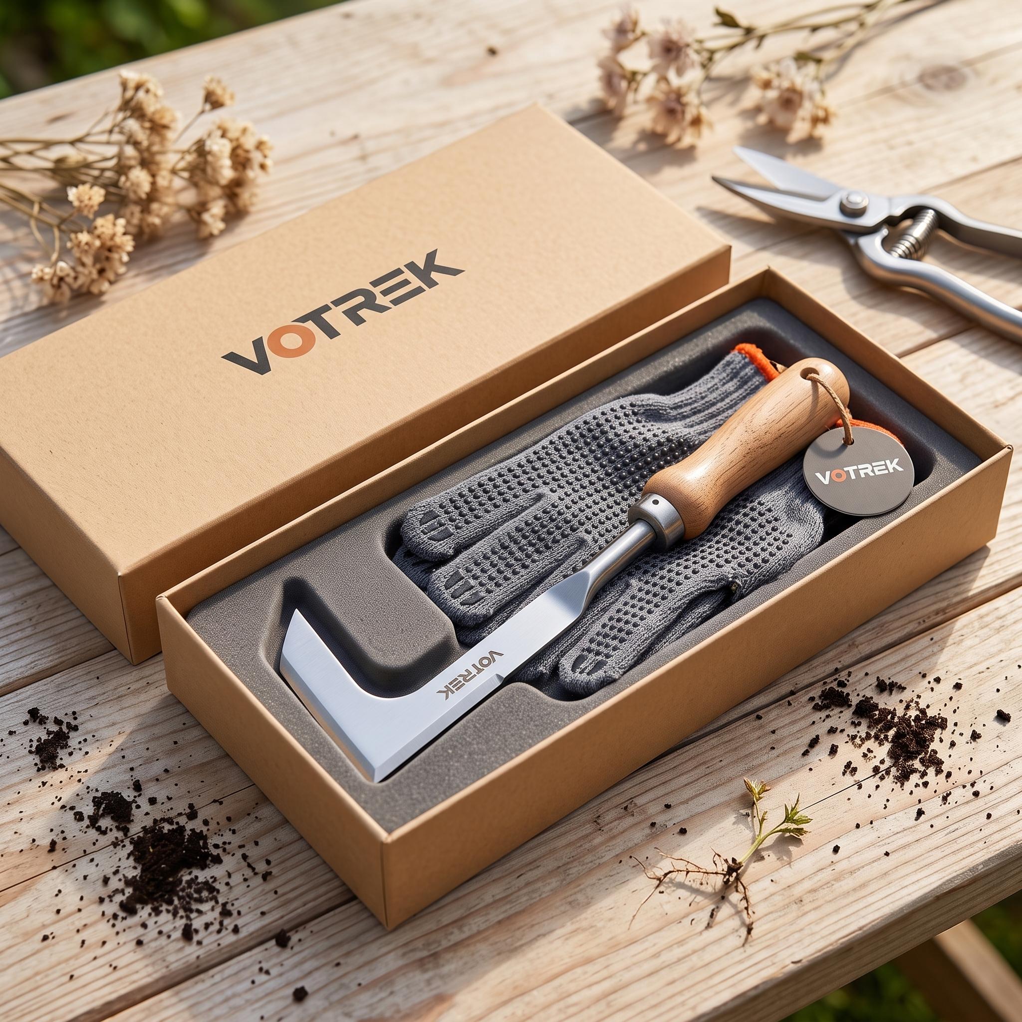 VOTREK Crack Weeder Tool Set with Gloves, Complete Crevice Weeding Kit for Sidewalk Cracks, Driveway, Patio Pavers, L Shaped Manual Weed Puller Remover, Garden Gift for Gardeners VOTREK Crack Weeder Tool Set with Gloves, Complete Crevice Weeding Kit for Sidewalk Cracks, Driveway, Patio Pavers, L Shaped Manual Weed Puller Remover, Garden Gift for Gardeners
