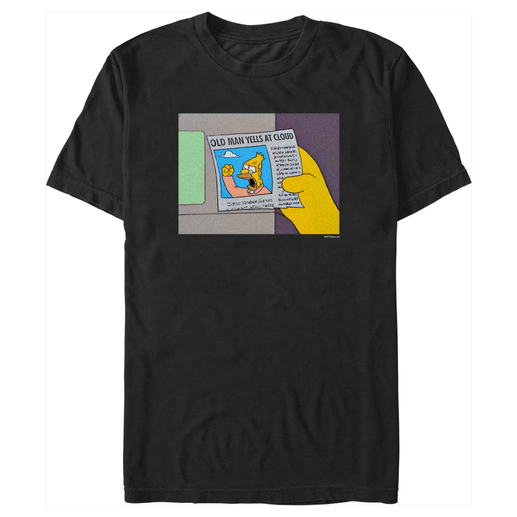 Men's The Simpsons Old Man Yells T-Shirt