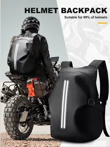 Motorcycle Helmet Bag, Tactical Helmet Backpack, Men's Gift, Military Helmet Bag, Motorcycle Rider Backpack with Helmet Stand