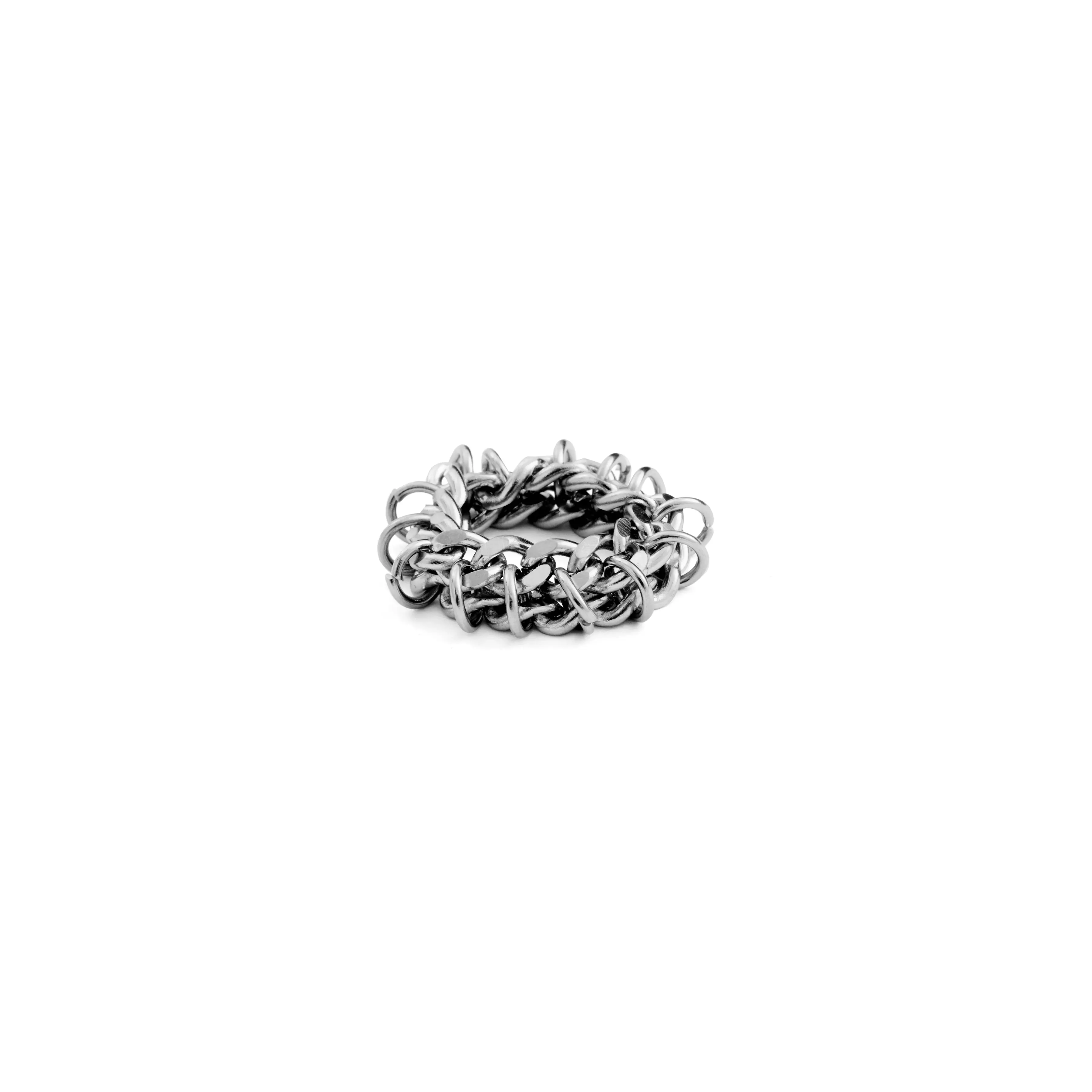 Xs Stacked Chainmail Ring