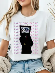 _Everything Is a Lie_ Graphic Tee - Multicolor Wom