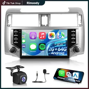 Rimoody [2+64G]  Car Radio for Toyota 4runner 2010-2021 with Wireless Carplay and Android Auto - 9 Inch Touch Screen Android Car Stereo - DSP/GPS Navi/WiFi/SWC/Bluetooth + AHD Backup Camera