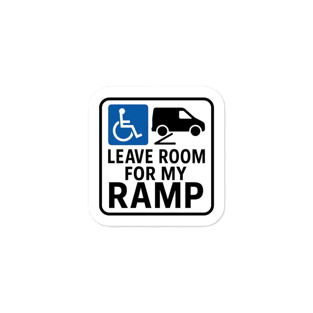 Bumper Stickers - Handicap Van Accessible Awareness – Educate Drivers, Protect Spaces