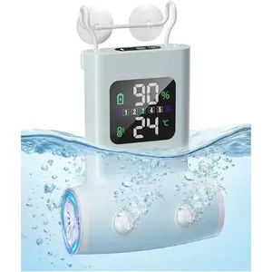 Portable Bath Jets for Tub: 5-Speed Jet  for Bathtub with LCD Display, Bath Jet/Bubble Mode, Rechargeable Bath Jets, Dual Water Outlet, IPX8 , Ideal  for  Relaxation - Blue