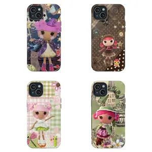 Lalaloopsy Phone Case, Polka Dot | Gingham Print Shockproof Case Cover Compatible With iPhone 16 15 14 13 12 11 Pro Max X XS, Galaxy S25 S24 S23 S22 Ultra, Gift For Fans C1H