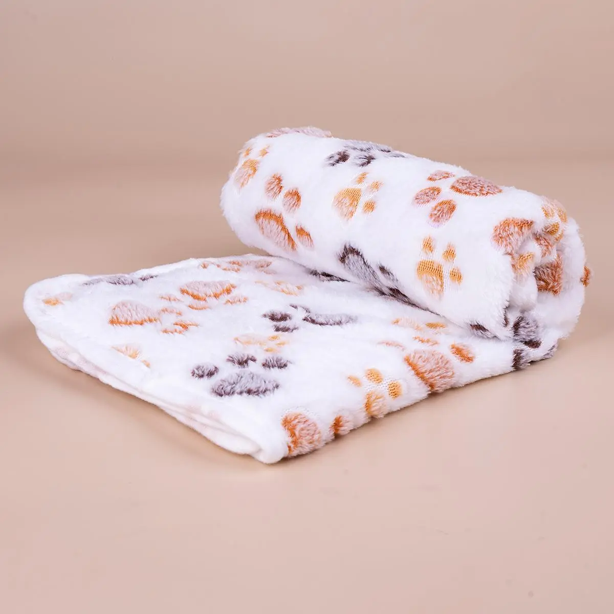Cartoon Paw Pattern Plush Blanket, Soft Pet Blanket, Puppy Blanket, Pet Blanket For Dog & Cat, Christmas Gift