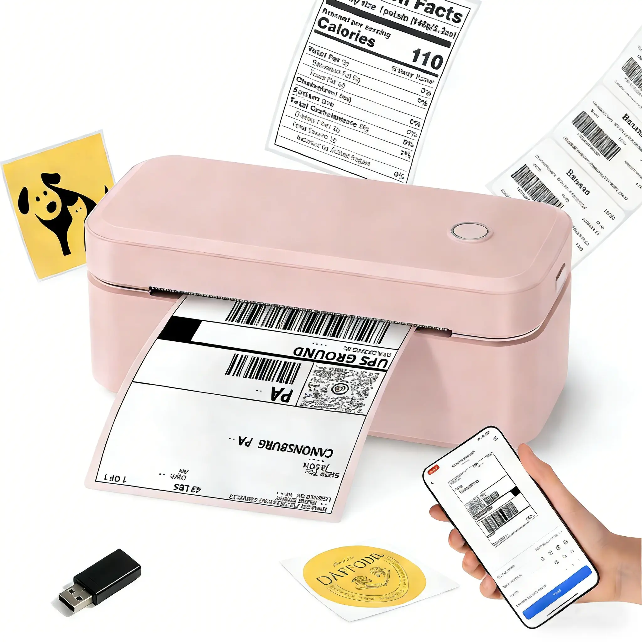 Marklife Bluetooth Wireless 4x6 Thermal Label Printer for Small Businesses - Compatible with iOS, Android, Windows, Mac, TikTok Shop, ebay, Shopify, Etsy, USPS