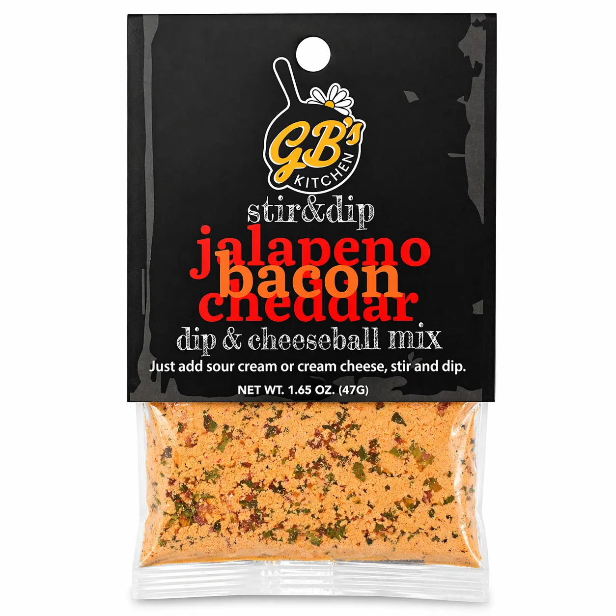 Jalapeno Bacon Cheddar Dip & Cheeseball Mix | 1.65 oz | GB's Kitchen