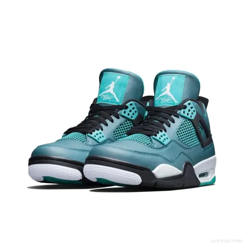 Jordan Air 4 Retro Men's Mid-Top Basketball Shoes - Teal