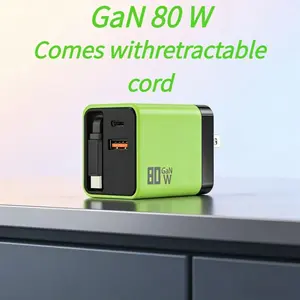 Gan Fast Charger, High-Efficiency Power Supply, Compact Design, Ideal for Daily Use, Quick Charging Solution, Durable Build Quality, Phone, Mobile, Smartphone, Cellphone, Devices