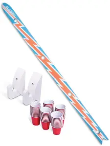 GoPong Slamski with 50 Plastic Shot Glasses - Neon