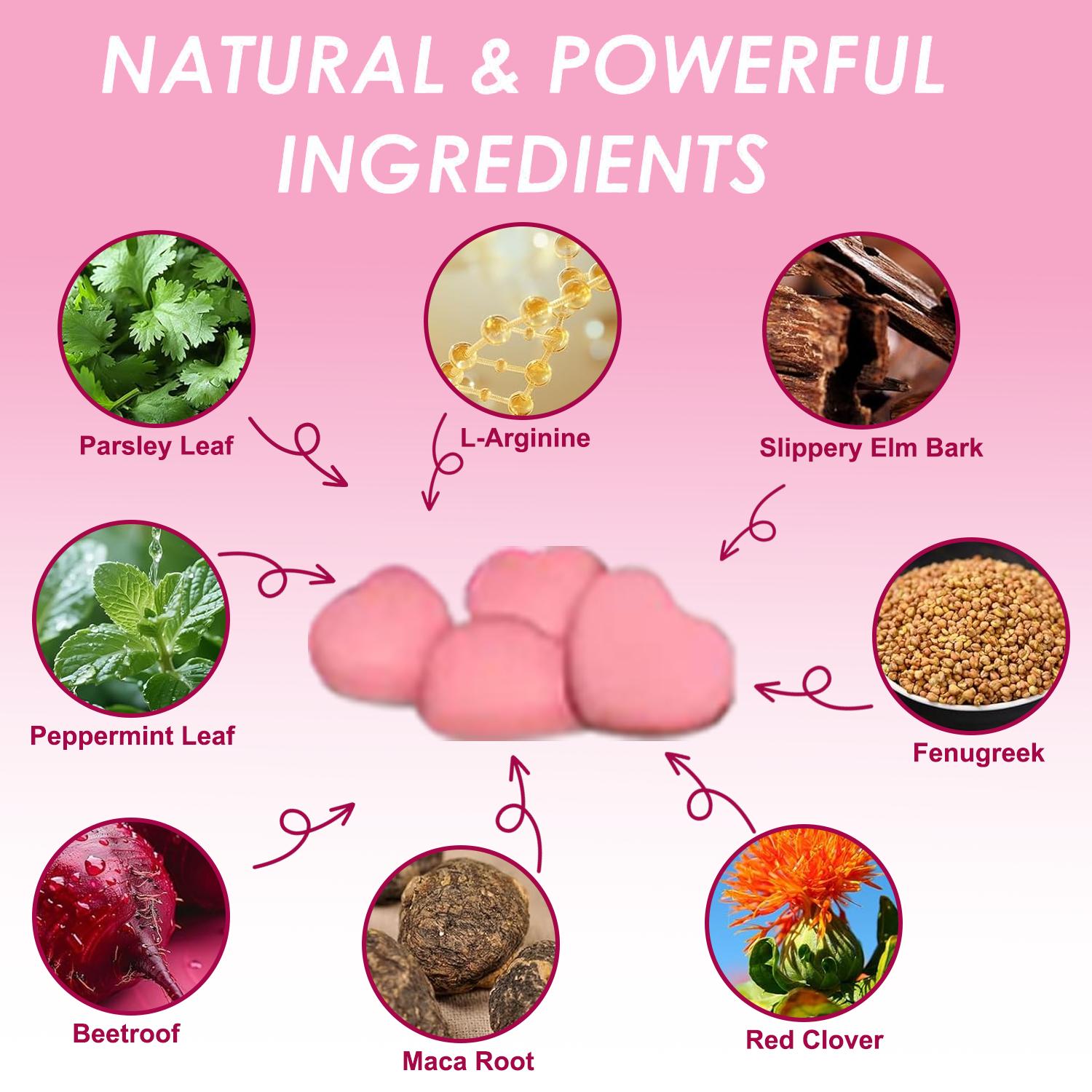 natural pheromone Pheromone Gummies for Women Enhance Your Charisma Natural Hormone Balance & Body Odor Support with Maca root, beetroot, mint leaves, parsley leaves, Slippery Elm Bark, fenugreek Red Clover& L-arginine Glow from Within 60Vegan Gummies