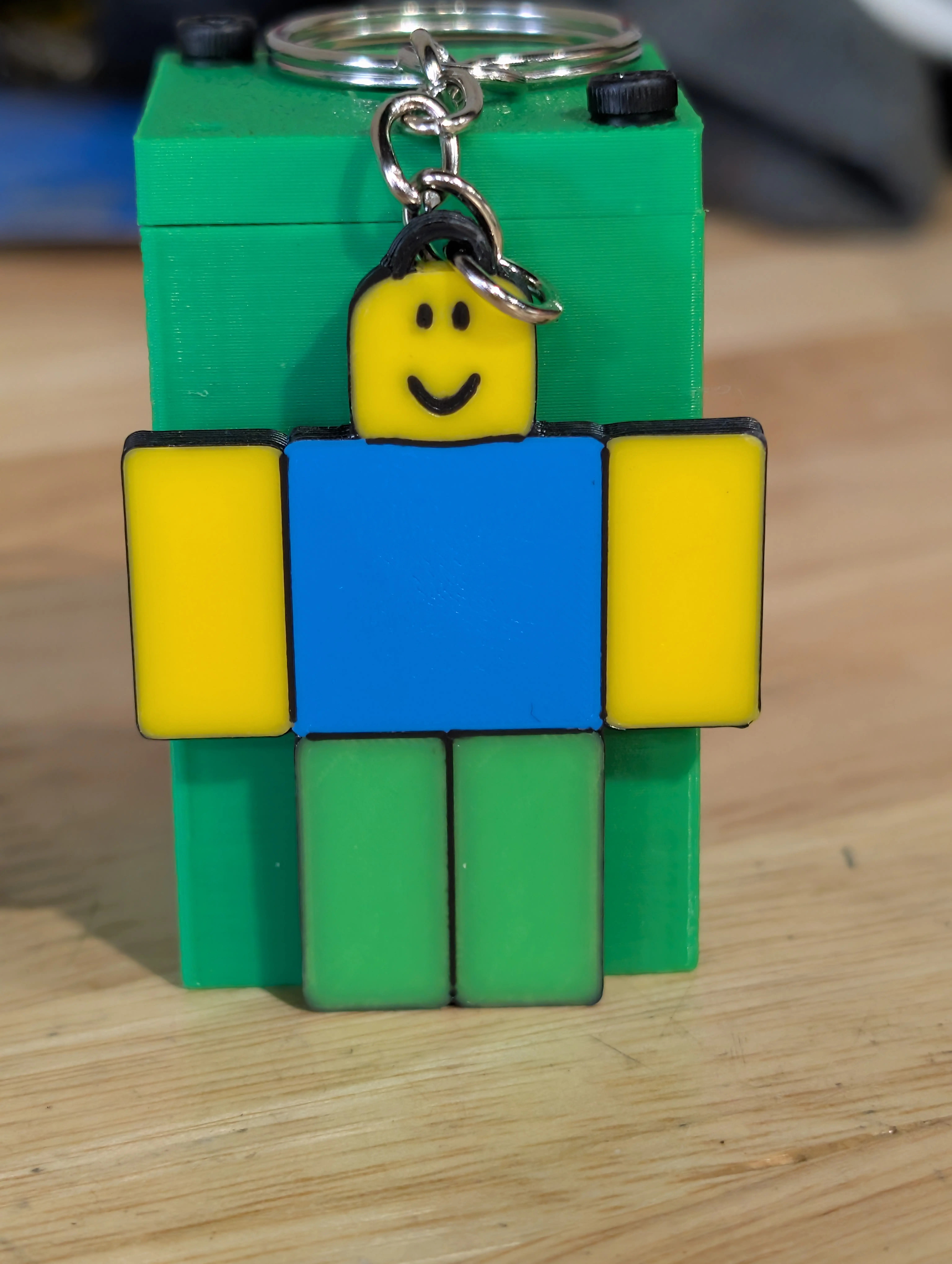 Roblox Noob Inspired Keychain, Roblox Noob, Keychain, Purse