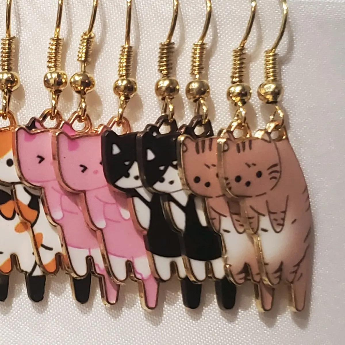 dangling cat earrings dangling cat earrings