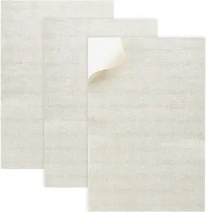 3Pcs Canvas Repair Patch, 8×12 Inch Canvas Repair Tape, Waterproof Self-Adhesive Fabric Repair Patch for Tents, Boat Cover, Pop up Canopy, Patio, Bags, Cover (Beige) AHQiZFX