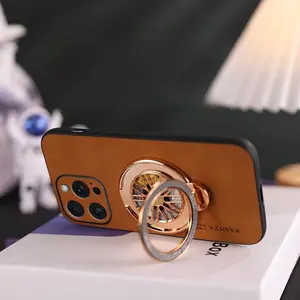 Creative Phone Case with Gyro Bracket, Fashion Anti-drop Soft Phone Case, Phone Accessories Compatible with iPhone