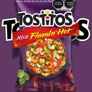 Tostitos Xtra Flamin' Hot Tortilla Chips 175 gr Spicy Snacks - Perfect for Snacking