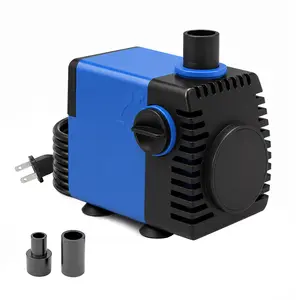Aqua Dream 210 GPH Adjustable Submersible Hydropump, UL-Approved Powerhead with 6 ft Non-Polarized Plug for Aquatic Circulation, Aquariums, Fountains, Easy Cleaning & Siphon Functionality