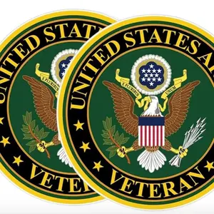 2-Pack United States Army Vetran Vinyl Sticker Decal