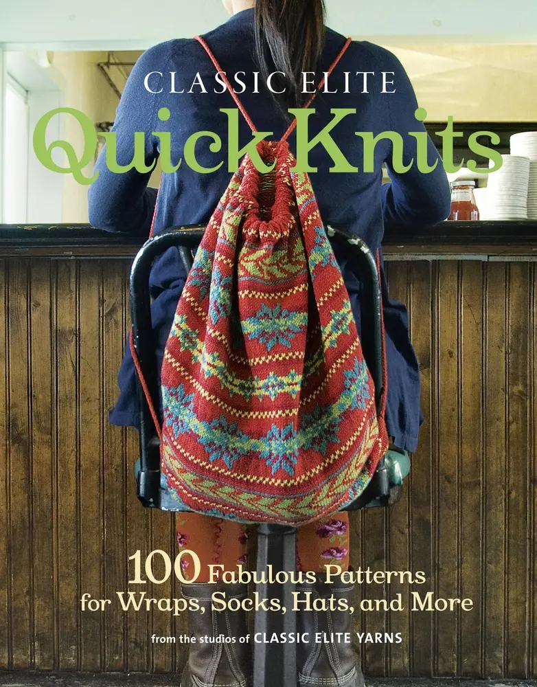USED Book - Classic Elite Quick Knits: 100 Fabulous Patterns for Wraps, Socks, Hats, and More by Elit, Classic (Paperback) - english